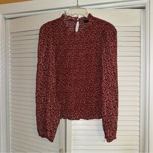 Jessica Simpson Red Floral Blouse